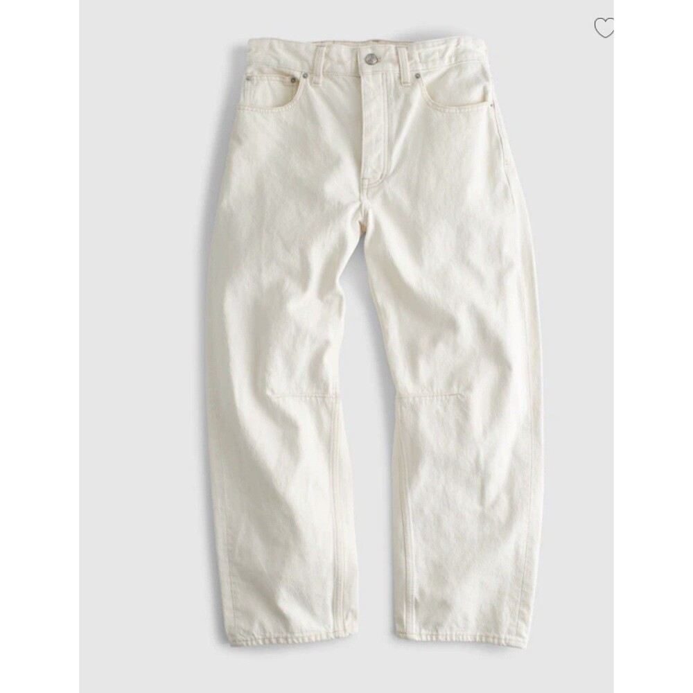 Madewell, The Darted Barrel-Leg Jean Retail $148 29 Tall New White Women’s